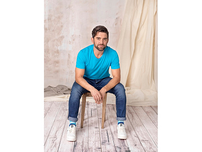 Футболка Azurite из натуральных материалов, мужская