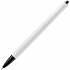 Ручка шариковая Tick, белая с черным - Фото 3