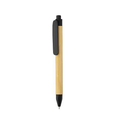 Ручка с корпусом из переработанной бумаги FSC® (Черный;)
