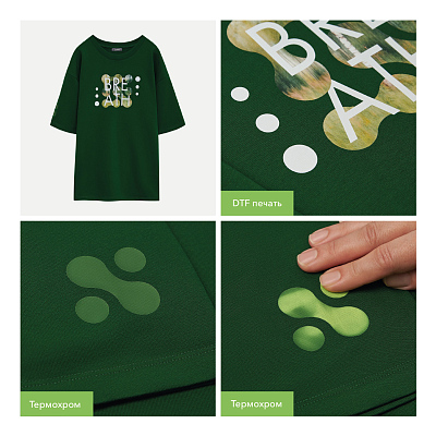 Футболка унисекс Раст Нео (Rust Neo), 240 гр., зеленый