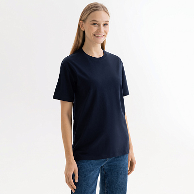 Футболка унисекс KRIS, 150 гр., темно-синяя, размер XL