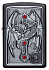 Зажигалка ZIPPO Winged Dragon Cross с покрытием Black Matte, латунь/сталь, чёрная, 38x13x57 мм - Фото 2