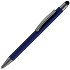 Ручка шариковая Atento Soft Touch со стилусом, темно-синяя - Фото 1