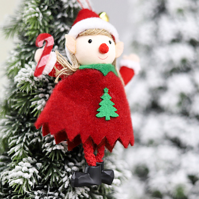 Новогоднее украшение Эльф  (Красный)