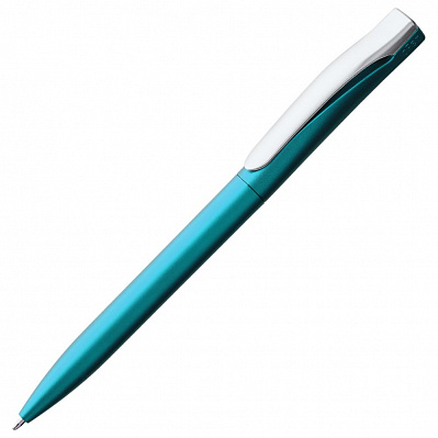 Ручка шариковая Pin Silver  металлик (Голубой)