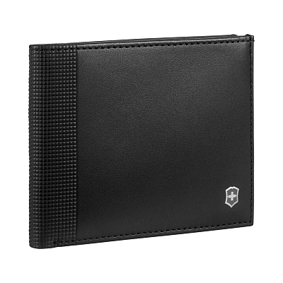 Портмоне VICTORINOX Altius Alox с защитой от сканирования RFID, чёрное, натуральная кожа, 9 x1x11 см