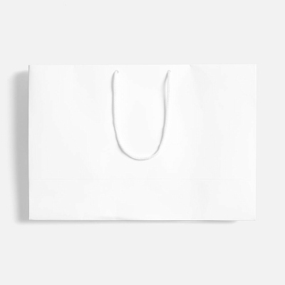 Пакет бумажный с ламинацией Lami Tote M, белый