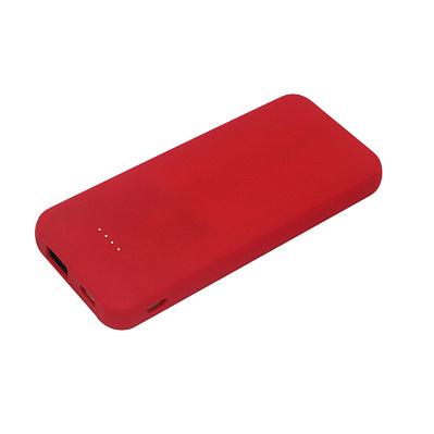 Внешний аккумулятор Arrida 5000mAh, с покрытием Baby skin  (Красный)