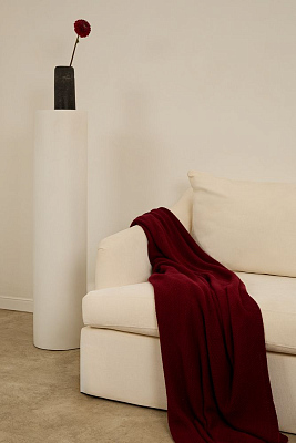 Плед Longview, темно-красный (винный)