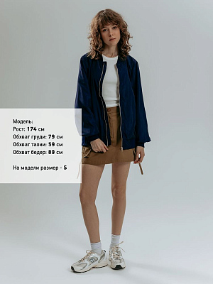 Бомбер Wigton, темно-синий