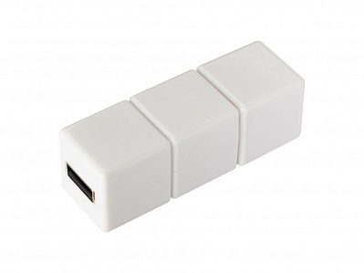 USB 2.0- флешка на 16 Гб Кубик Рубика (Белый)