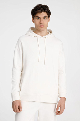 Худи унисекс H2, синее (Белый)