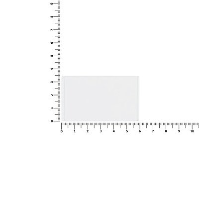 Лейбл из ПВХ Dzeta, M, белый