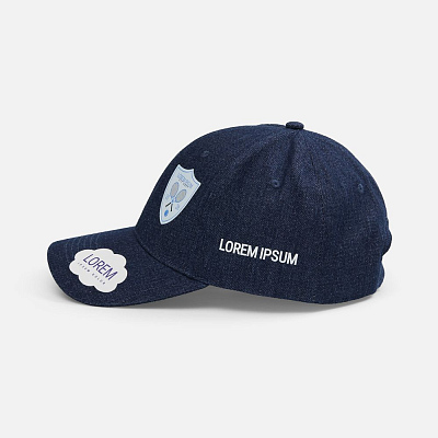 Бейсболка Denimate, темно-синяя