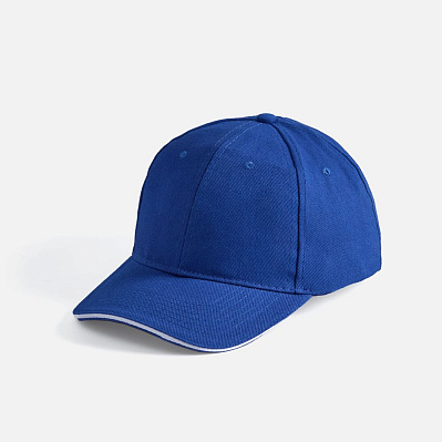 Бейсболка Buffalo, ярко-синяя с белым (Синий)