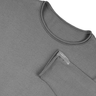 Лонгслив унисекс Siluetti Fuori, серый