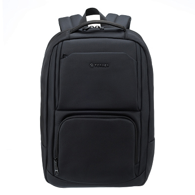 Рюкзак TORBER VOYAGE с отделением для ноутбука 18,5'' , полиэстер 900D, 33х15х48 см, 20 л (Черный)