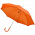 Зонт-трость с пластиковой ручкой, механический; оранжевый; D=103 см; 100% полиэстер 190 T - Фото 1