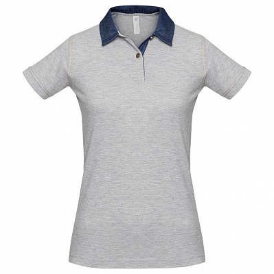 Рубашка поло женская DNM Forward серый меланж (Серый меланж)