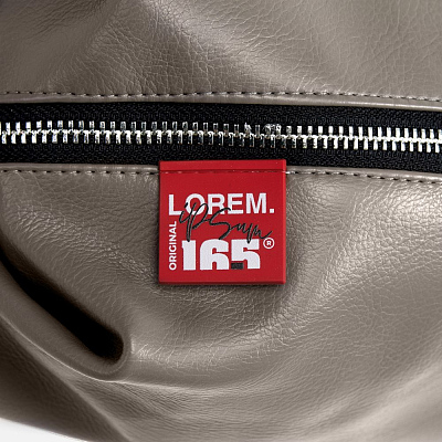 Лейбл из ПВХ Kare, красный