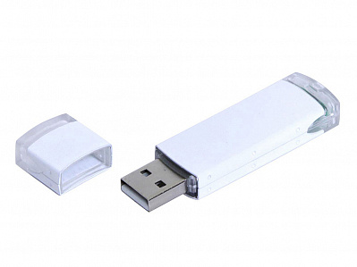 USB 3.0- флешка промо на 64 Гб прямоугольной классической формы (Белый)