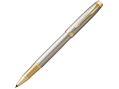Ручка роллер Parker IM Premium (Серый, золотистый, серебристый)