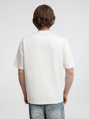 Футболка оверсайз унисекс Sideline, молочно-белая