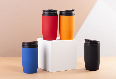 Термостакан "Unicup" 300 мл, покрытие soft touch, черный