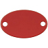 Шильдик металлический Alfa Oval, красный - Фото 1