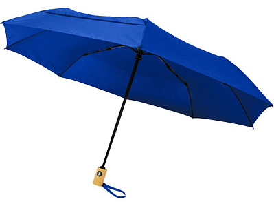 Зонт складной Bo автомат (Ярко-синий)