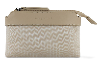 Сумка женская наплечная BUGATTI Luna, бежевая, полиуретан, 23 x 7,5 x 19,5 см