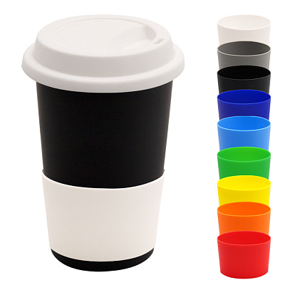 Манжета силиконовая для кружки Magic, белый