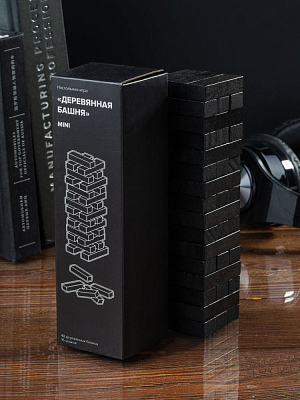 Игра «Деревянная башня мини», черная