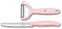 Набор из 2 кухонных ножей VICTORINOX Swiss Classic: нож для томатов и столовый нож 11 см, розовый - Фото 1