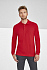 Рубашка поло мужская с длинным рукавом Winter II 210 красная - Фото 5
