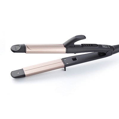 Щипцы-плойка 2-в-1 DEWAL BEAUTY Fancy, черные