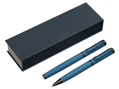 Подарочный набор из 2-х ручек Black Lama soft-touch (Тёмно-синий) Подарочный набор из 2-х ручек Black Lama soft-touch (Тёмно-синий)