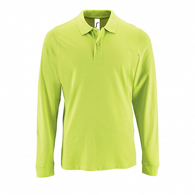 Рубашка поло мужская с длинным рукавом Perfect LSL Men  (Зеленое яблоко)