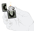 Зажигалка ZIPPO Heart Design с покрытием Iron Stone, латунь/сталь, серая, 38x13x57 мм - Фото 5