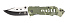 Нож складной Stinger, 88 мм (серебристый), материал рукояти: алюминий (зелёный камуфляж) - Фото 1