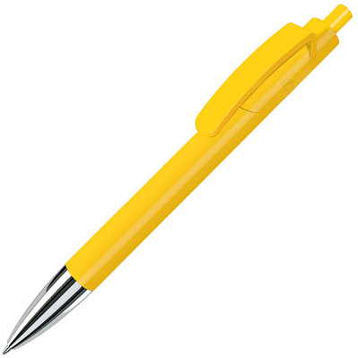 Ручка шариковая TRIS CHROME LX (Желтый, серебристый)