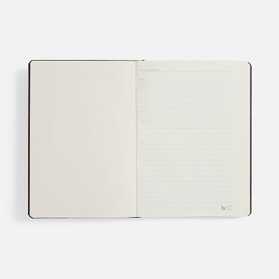 Ежедневник Urban Metal, недатированный, коричневый