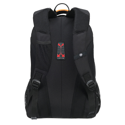 Рюкзак TORBER ROCKIT черный/оранжевый, полиэстер/добби, 32x15x46 см, 22 л