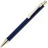 Ручка шариковая Lobby Soft Touch Gold, синяя - Фото 1