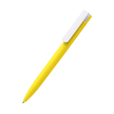 Ручка пластиковая Mira Soft софт-тач, желтый (Желтый)