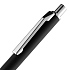 Ручка шариковая Lobby Soft Touch Chrome, черная - Фото 5