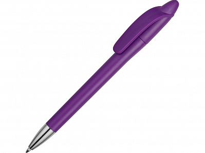 Ручка пластиковая шариковая Айседора (Фиолетовый матовый/серебристый)