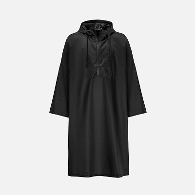 Дождевик-анорак R1, черный (Чёрный)