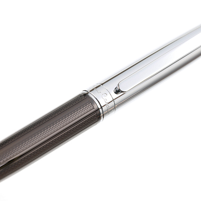 Ручка-роллер Pierre Cardin LEO, цвет - серебристый и коричневый. Упаковка B-1