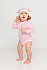 Боди детское Baby Prime, розовое с молочно-белым - Фото 5